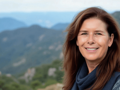 Helena Demuynck smiling outdoors, embodying leadership with authenticity, supporting women executives to lead with inner clarity and confidence.