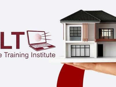 OnLine Training Institute logo with a model house and laptop symbolizing flexible online education in insurance and real estate.