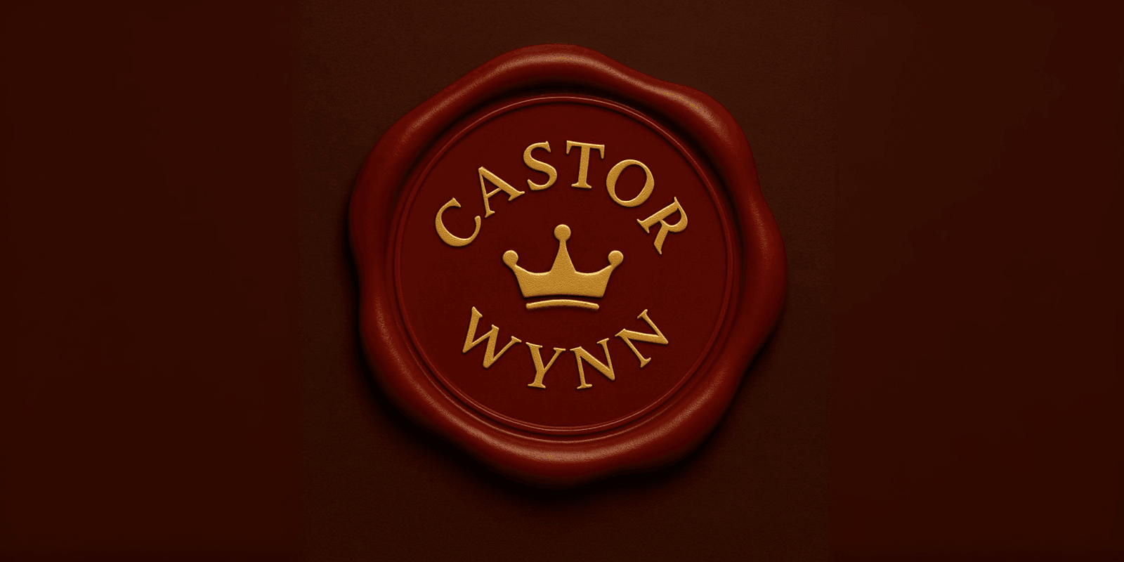 Image ALT Text Generator said: A bold seal with the name "Castor Wynn," symbolizing power and influence without apology.