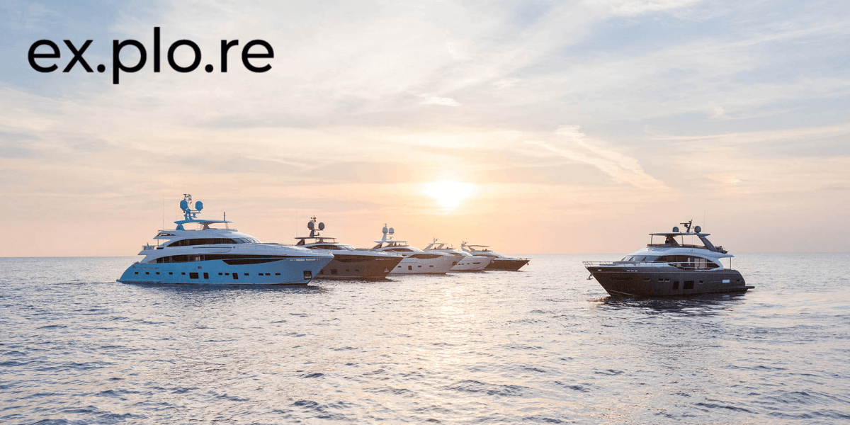 Luxury yachts at sunset representing premium brokerage networking and exclusive client experiences.
