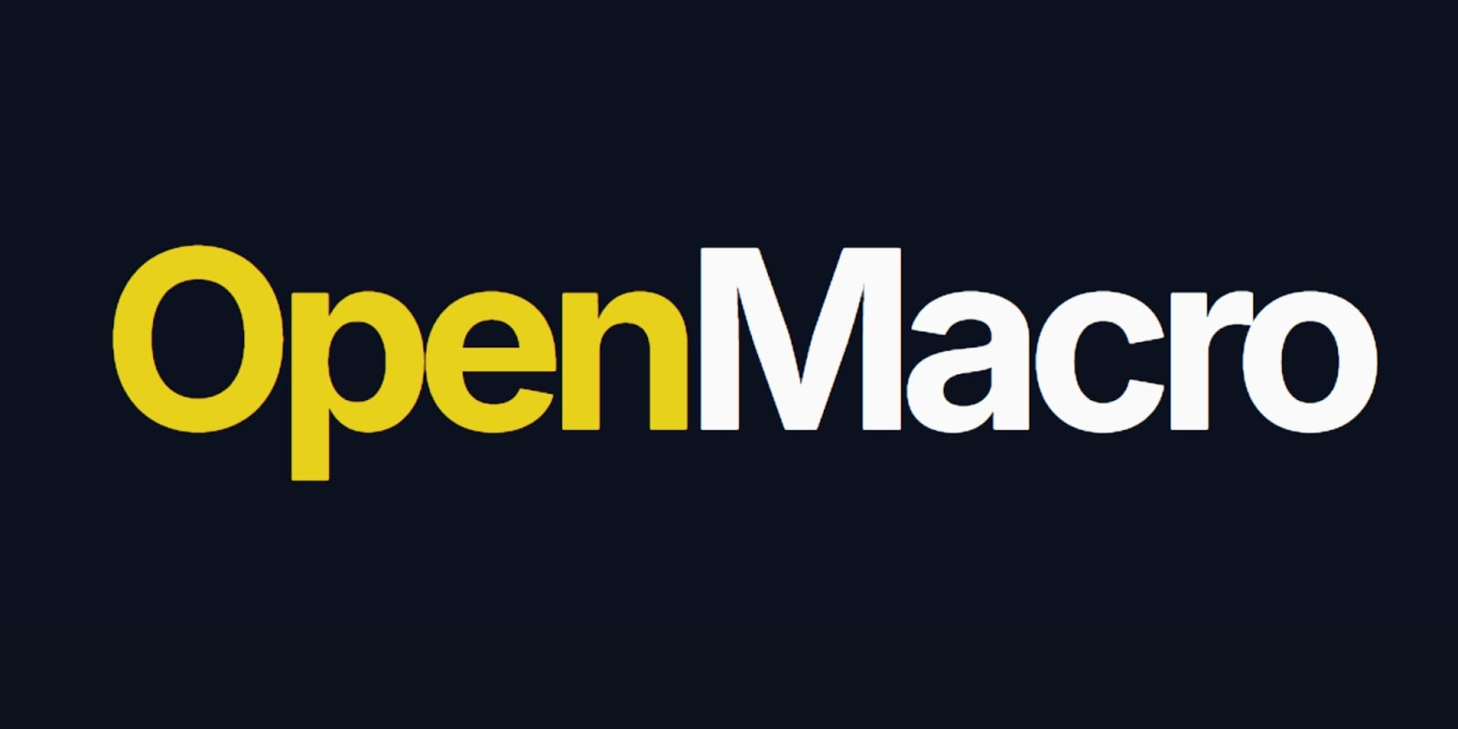 OpenMacro branding image highlighting its mission to democratize access to institutional-grade macro trading strategies.